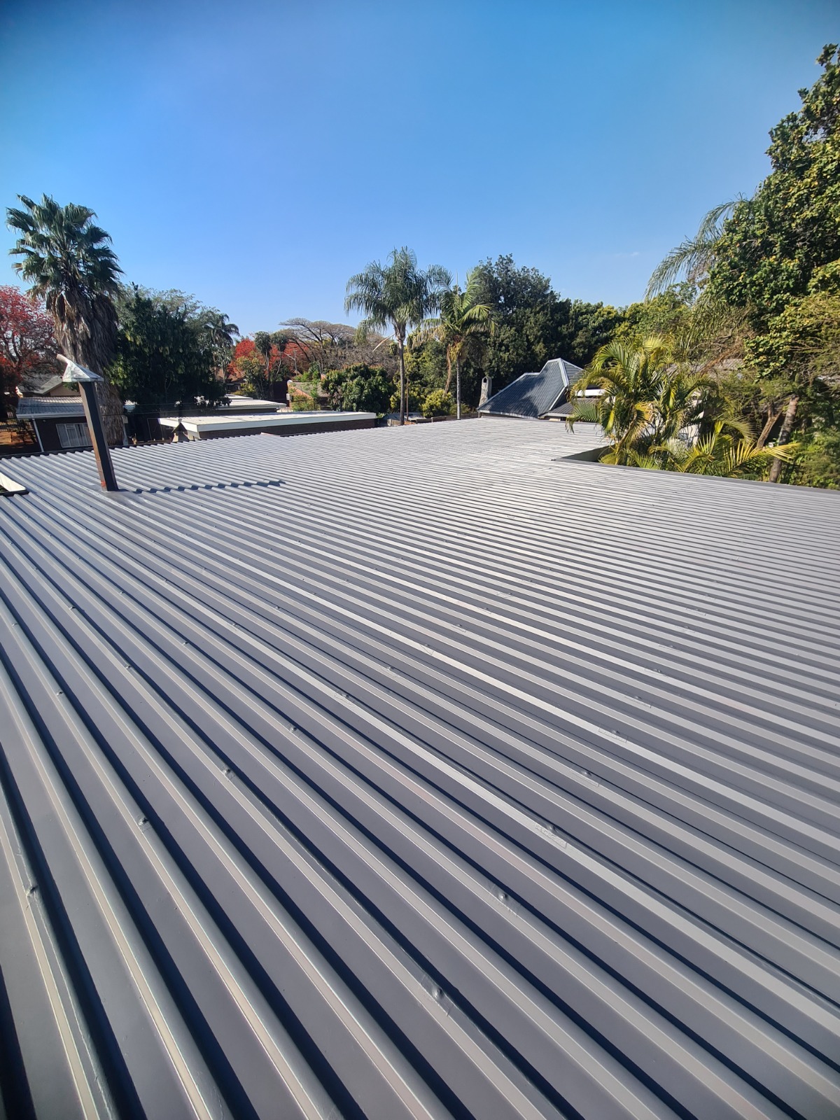 Painted IBR metal roof